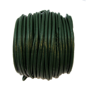 Leder Koord Pine Green 2mm